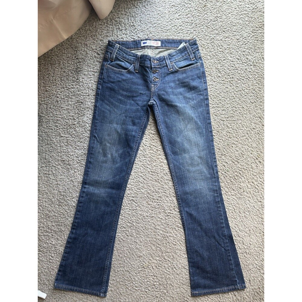 Women’s Levi’s Denim Curve Jeans Straight Flare Sz 3M